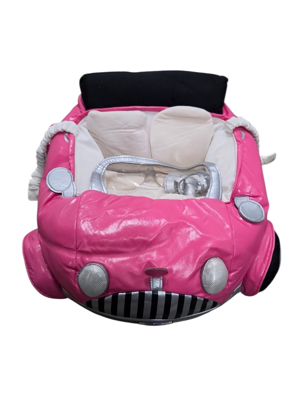 Retired Build A Bear Smallfrys Pink Convertible Plush Car